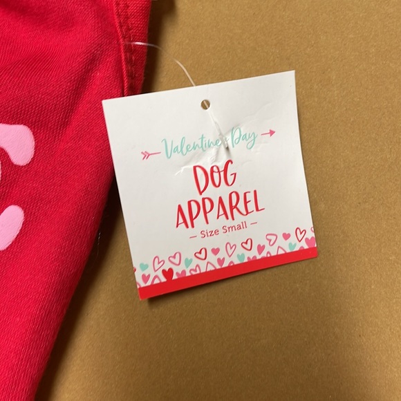 Dog outfit clothing Red dog apparel love you more - Picture 3 of 7